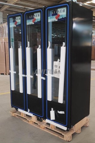 frigo en promo  2 porte  gris/noir marque klimasan