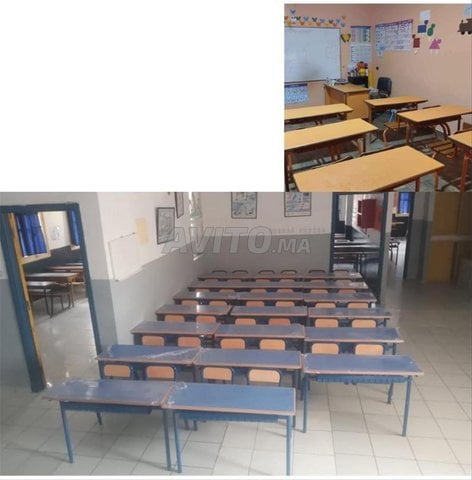 Table scolaire avec chaise - طاولة مدرسية مع كرسي
