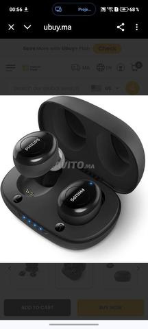 سماعات فيليبس T2205 داخل الأذن مع IPX4،