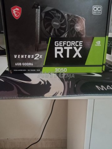 Rtx3050 Ventus2x Gddr6/souris logitech g102/tapis