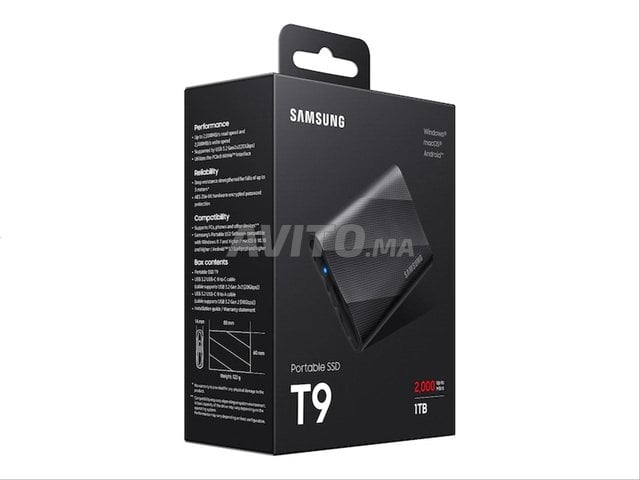 Samsung Portable SSD Externe T9 USB 3.2 1To