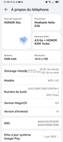 honor x6a 
