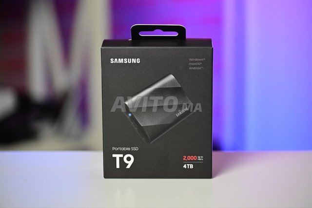 SAMSUNG T9 4TB PORTABLE USB-C SSD MU-PG4T0B/WW