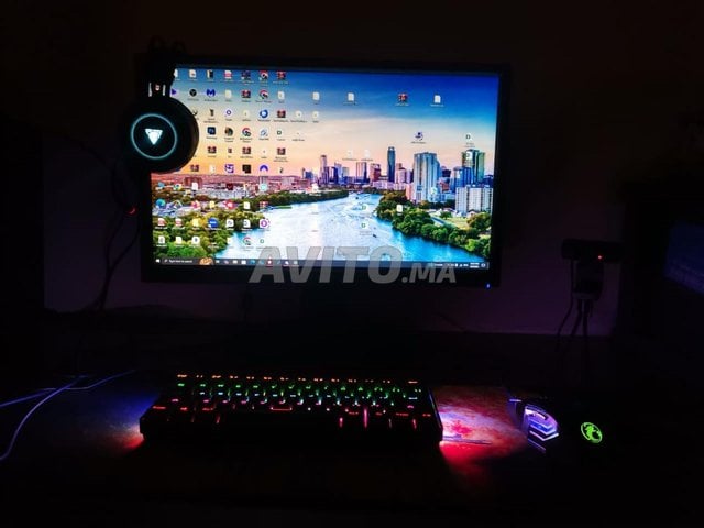 PC Gaming Travail i7 GTX1050Ti 16Go RAM Écran 24p