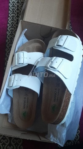 sandales confortables blanches 39
