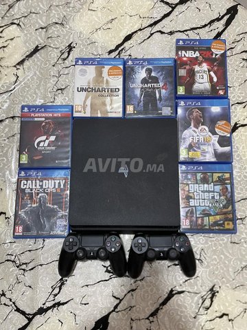 ps4 slim en ligne 1 to 2 manette originale 21 jeux