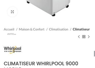 CLIMATISEUR WHIRLPOOL 9000 MOBILE