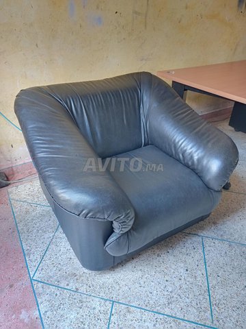 Fauteuil en cuir