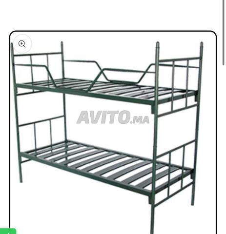 lit métallique pour 1et 2 place blindeé