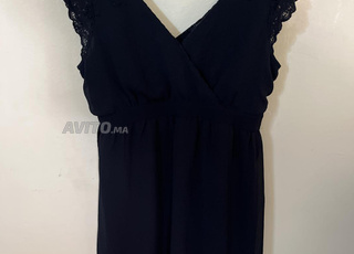 Robe de maternité bleu marine