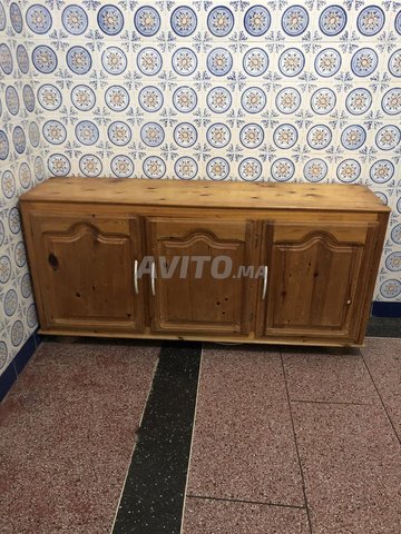 buffet en bois 3 portes 