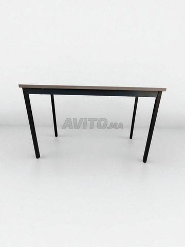 Table de formation finition noir métallisé 120x60