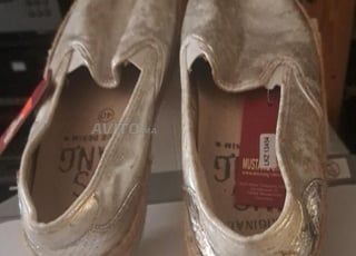 Mustang Shoes - Espadrilles Or Métallisées T.40 