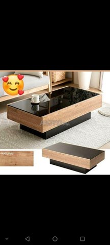 Table luxe verre 