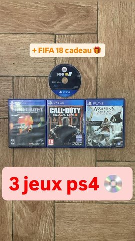 3 cd populaire PS4 à vendre plus FIFA 18 cadeau