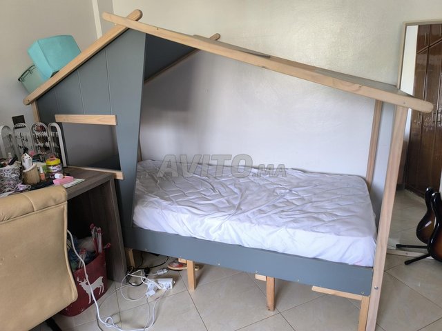 Lit de Enfant Maison avec Matelas