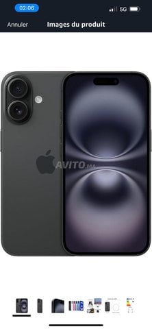 IPHONE 16 NORMAL 128 gb NOIR