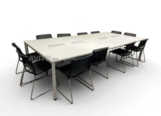 Table réunion Steelcase 400x160cm 12-14 places