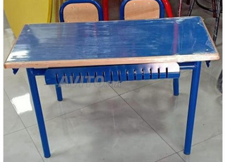 Table scolaire pupitre double طاولة مدرسية مزدوج