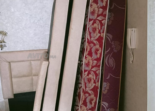 Lot de 2 Lits Modernes Complets(cadre,matelas)