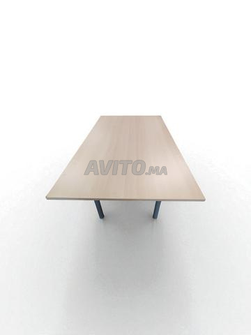 Table réunion chêne clair 120x200cm