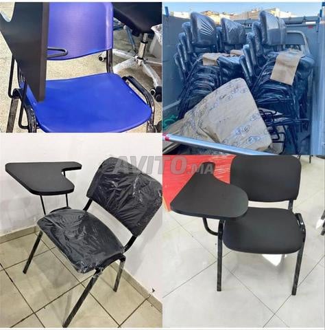 chaise - tablette bois réglable   
