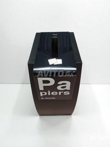 Poubelle de tri Green Office noir Papiers