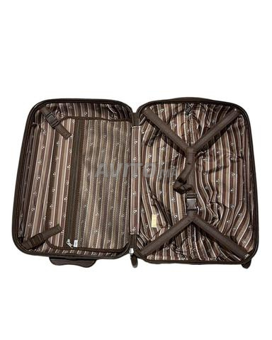 Valise HEYS marron effet croco importée des USA - 2