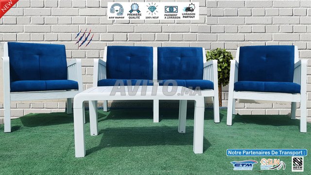 Set Jardin Canapé Table Et 02 Fauteuil