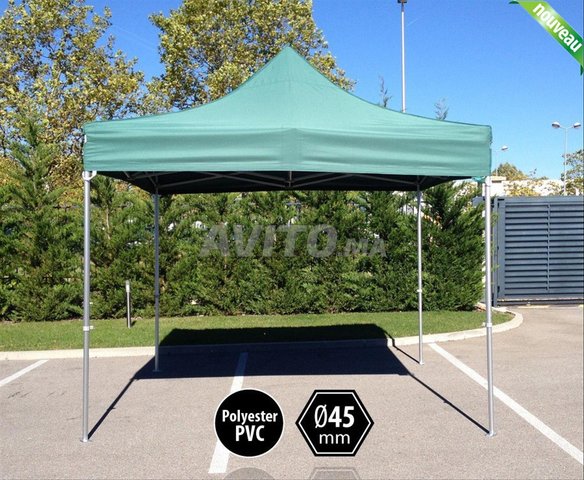Tonnelle 3x3 m Pliante Vert Olive - Jardin & Plage