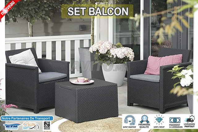 Luxueux Meuble De Jardin 3 Pièces - جلسة الحديقة