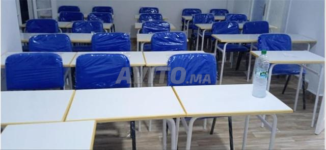 Chaise Écritoires / Iso Table Scolaire Pupitre 