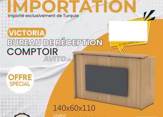  Comptoir VICTORIA 140cm Compact et fonctionnel