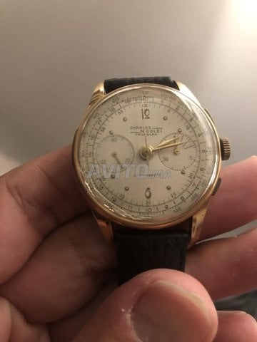 montre Or 18k Charles Nicolet suisse 
