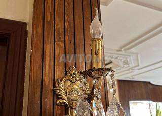 Deux chandeliers électriques.Cuivre