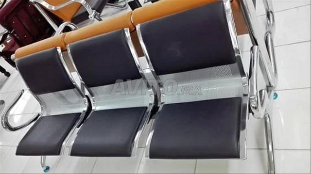 banquette salle d’attente simili‑cuir 2 places  