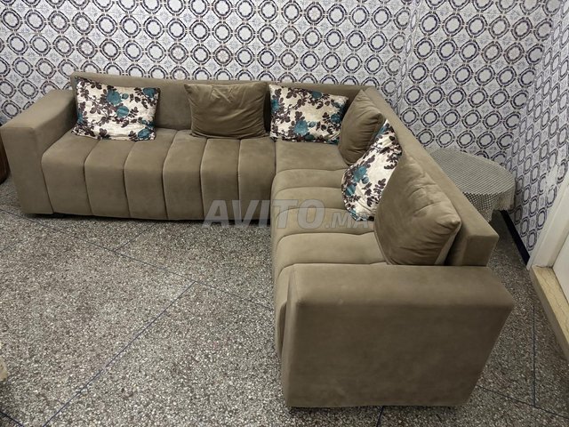 Canapé L beige 200cmx160cm