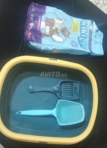 bole et sable de litière 
