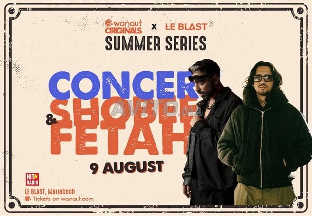 Concert Shobee et Fetah Le Blast Marrakech 09/08