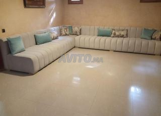 Canapé d’angle moderne gris clair