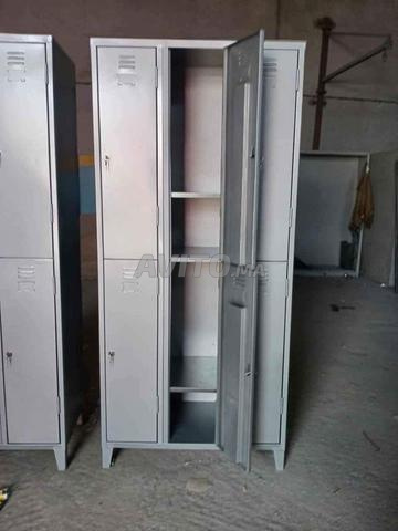 Armoire métallique haute a deux portes battante - 2