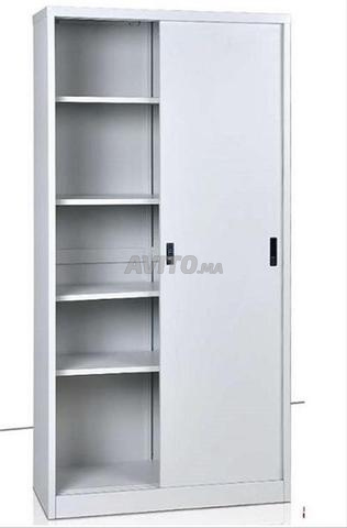 Armoire haute Steeplechase bi-color grise 