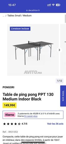 table de ping pong petite decathlon 