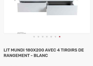 Lit 180/200 avec 2 sommiers 