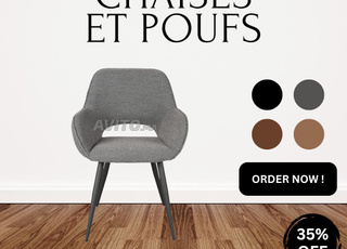 Chaise Design AZUR – Élégance et Confort Réunis