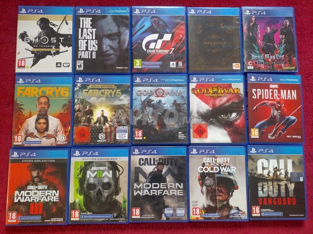jeux CD PS4 