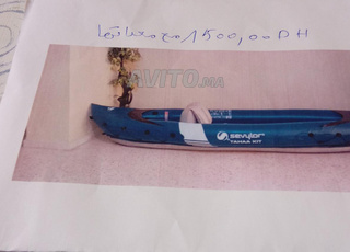 kayak avec équipement