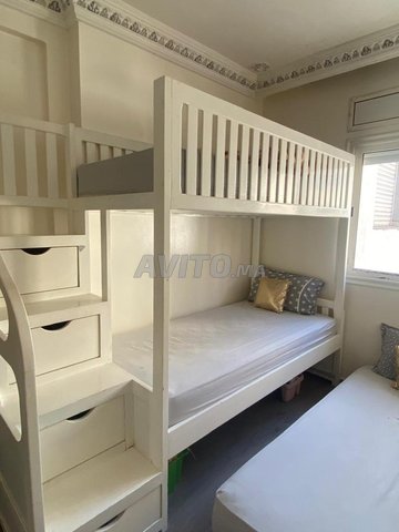lit superposés avec tiroirs sans matelas