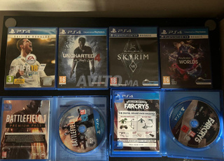 jeux ps4  en tres bon état