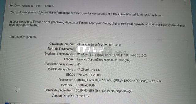 Hp zbook 14u G6
